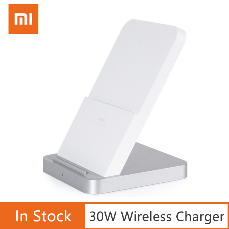 Original Xiaomi Vertical Air-cooled Wireless Charger 30W Max with Flash Charging for Xiaomi Mi Smartphone