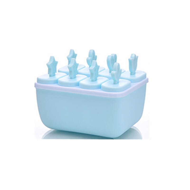 Ice Cream Popsicle Molds Cooking Tools Rectangle Shaped Reusable DIY Frozen Ice Cream Pop Baking Moulds: A