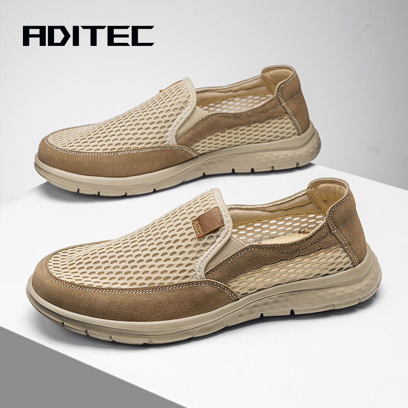 A slip-on loafers, suitable for men's summer breathable casual shoes, light walking shoes, better