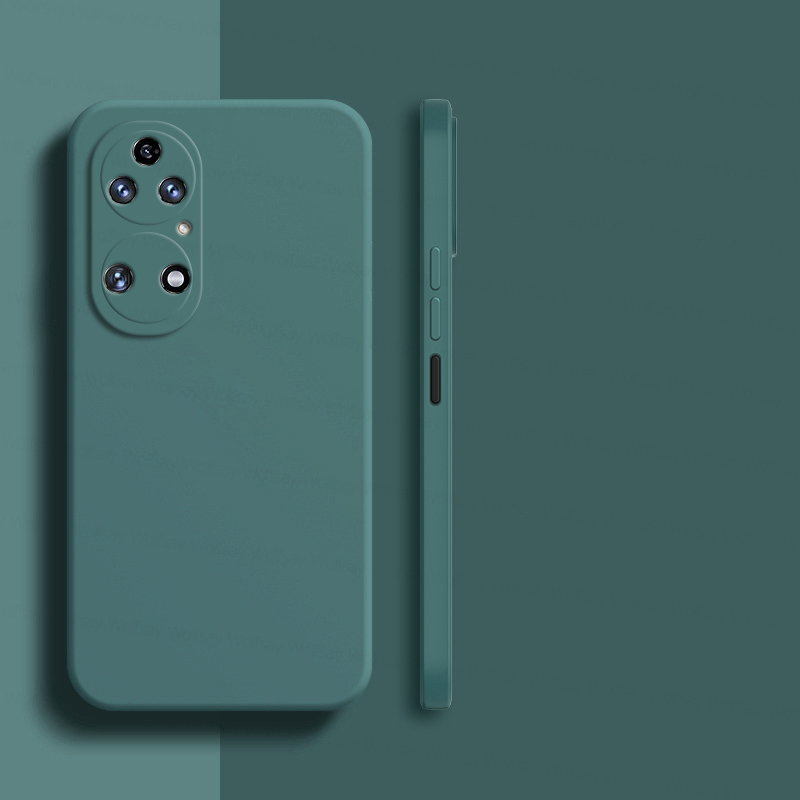 Für Huawei P50 Profi Hülle Huawei P50E P40 P50 P60 Profi Kunst Startseite Caes stoßfestes TPU-Flüssigsilikon-Telefonrückseite Huawei 50 Profi: Eva / Schwarz Grün