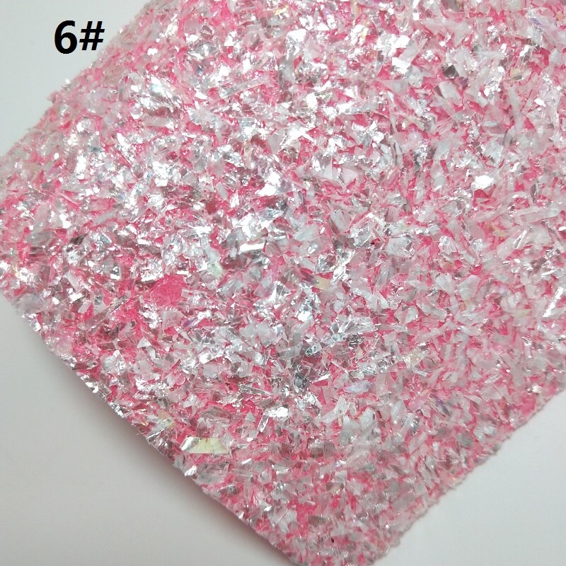 1Pc 21X29CM Glitter Fabirc, Crystal Glitter Leer, Glitter Lederen Lakens Voor Maken Bows Leosyntheticodiy T340A: 6