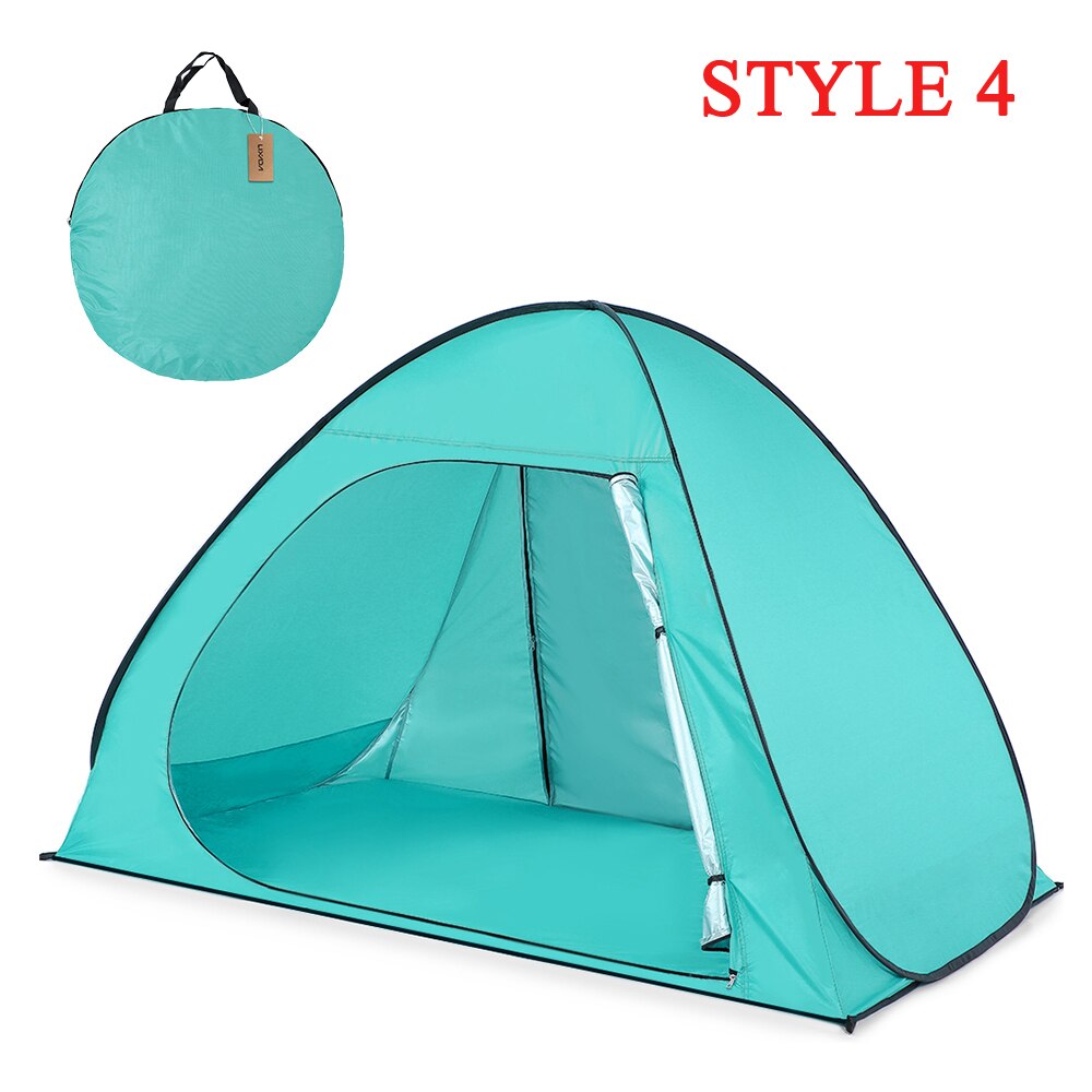 Lixada Automatico Tenda Protezione UV Outdoor Tenda Da Campeggio Istantanea Pop Up Tenda Della Spiaggia Leggero Ripari Per Il Sole Tende Cabana Tenda: style 4 teal