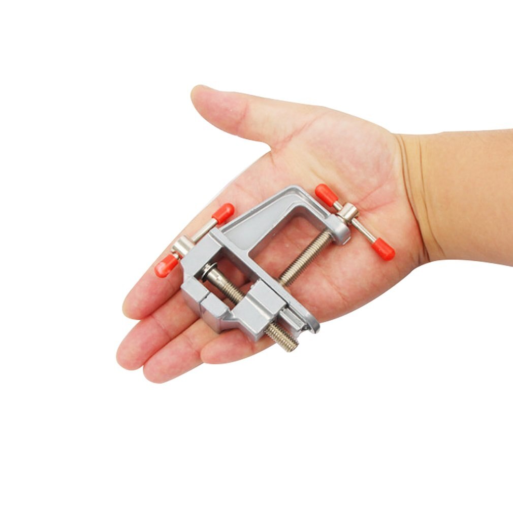 Mini Bench Vise Table Screw Vise Aluminium Alloy 30mm Table Bench Clamp Vise for DIY Craft Mold Fixed Repair Tool