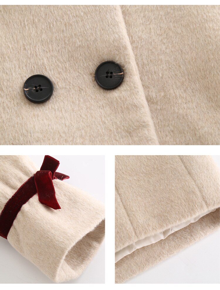Girl Woolen Coat Autumn Children Coat For Girls pink long sleeve Kids Winter Wool Coat Girls Kids 4y-8y jacket infants