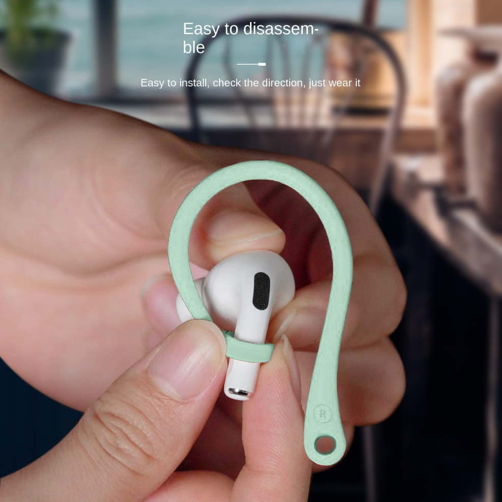 1Pair Silicone Anti-Lost Earhook For Apple Airpods Pro 1 2 3 Xiaomi Huawei Wireless Bluetooth Headphone Protective Accessories