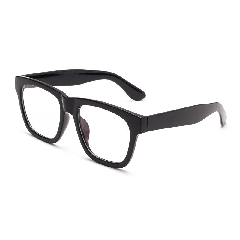 MARC Retro men's Transparent glasses Trandy clear Oversized Square eyeglasses frames women reading eyewear male Spectacle: Black