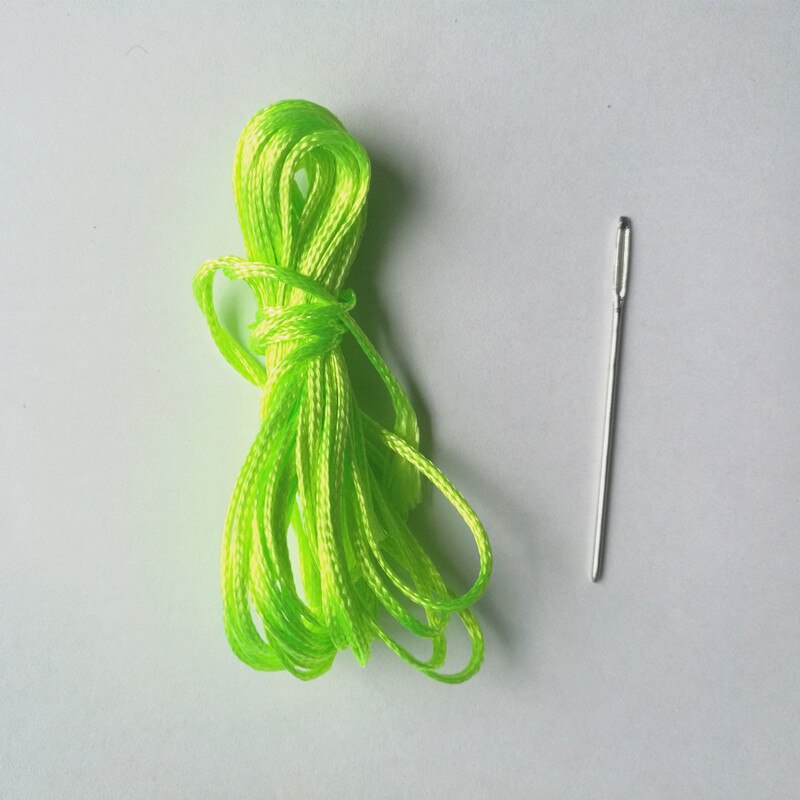 5 stk / lotdiy håndsøm nålen og tråden til ratdækslet: Grøn