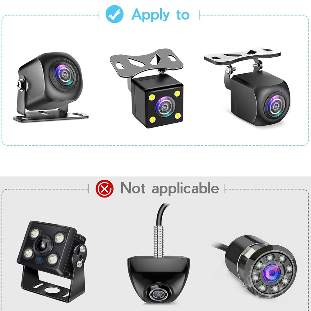 8/4/2 Stuks Universele Achteruitrijcamera Montagebeugel Dash Cam Spiegel Cam Backup Camera Mount Achteruitrijcamera houder Back Up Achteruitrijcamera
