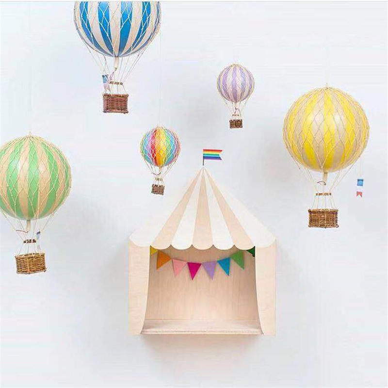 nordisch Kindergarten Holz Zirkus Kabine Haus Regal Ornamente Hängende Lagerung Kasten Kinderzimmer Dekoration Schreibtisch Zauberstab Dekor Gestell