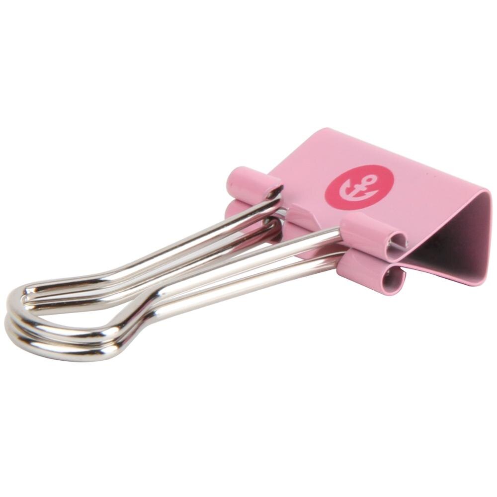 Deli 8489 Color printing long tail clip file clip swallow tail clip iron clip lovely cartoon clip student color clip