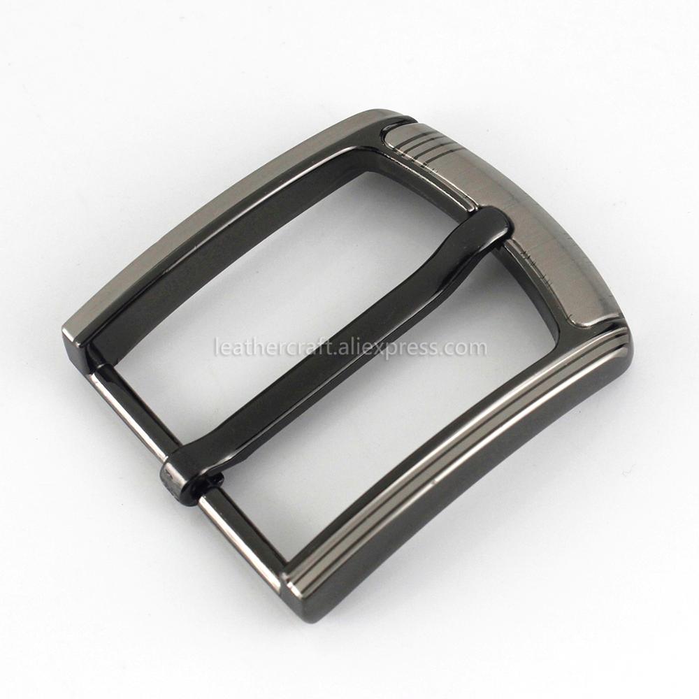 Hebilla de Metal de 40mm para cinturón de medio centro, hebilla de media barra, brida de cinturón de cuero, accesorios de cinturón de arnés Halter aptos para 37mm-39mm 1 Uds.