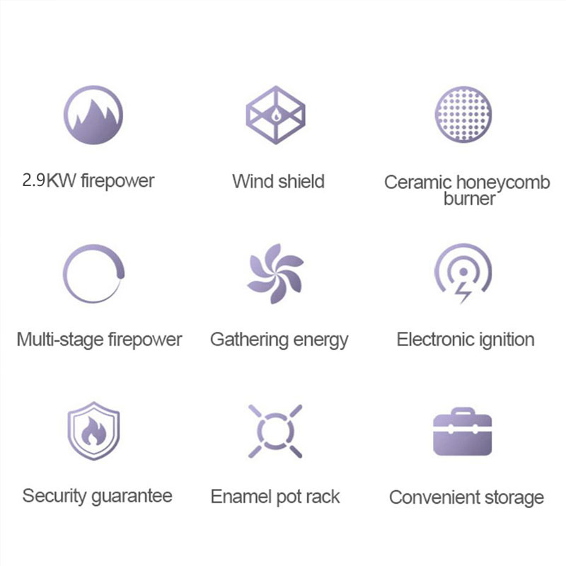 Cassette de cerámica infrarroja portátil para exteriores, cocina de Picnic para acampar, butano, a prueba de viento, estufa de Gas ahorradora de energía, cocina para barbacoa