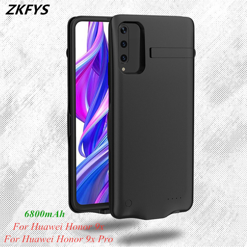 6800mAh Battery Charger Power Case For Huawei Honor 9X Pro Power Bank Battery Cover For Huawei Honor 9X External Battery Cases