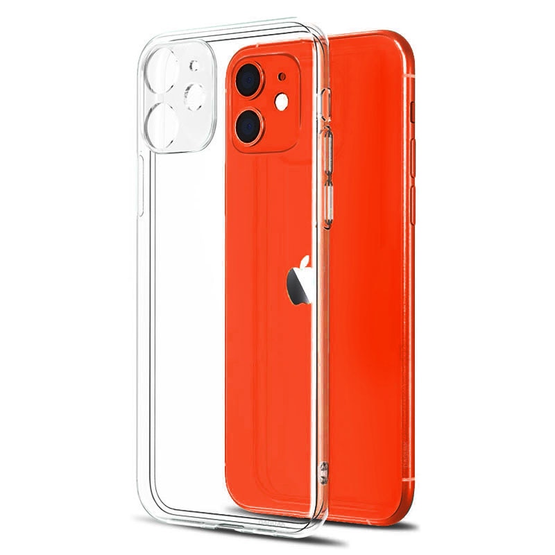 Funda protectora de silicona para iPhone, funda trasera transparente a prueba de golpes para iPhone 11 12 Pro Max 6 7 8 XS MAX X XR