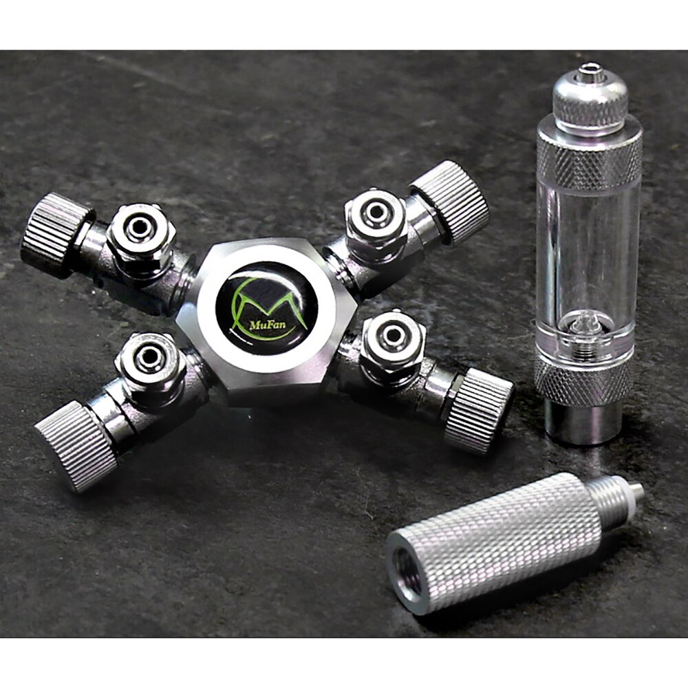 Vanne de régulation de séparateur de Co2 à monter soi-même, distributeur à voies multiples 2/3/4/5/6 voies, régulation indépendante, plante en alliage d&#39;aluminium