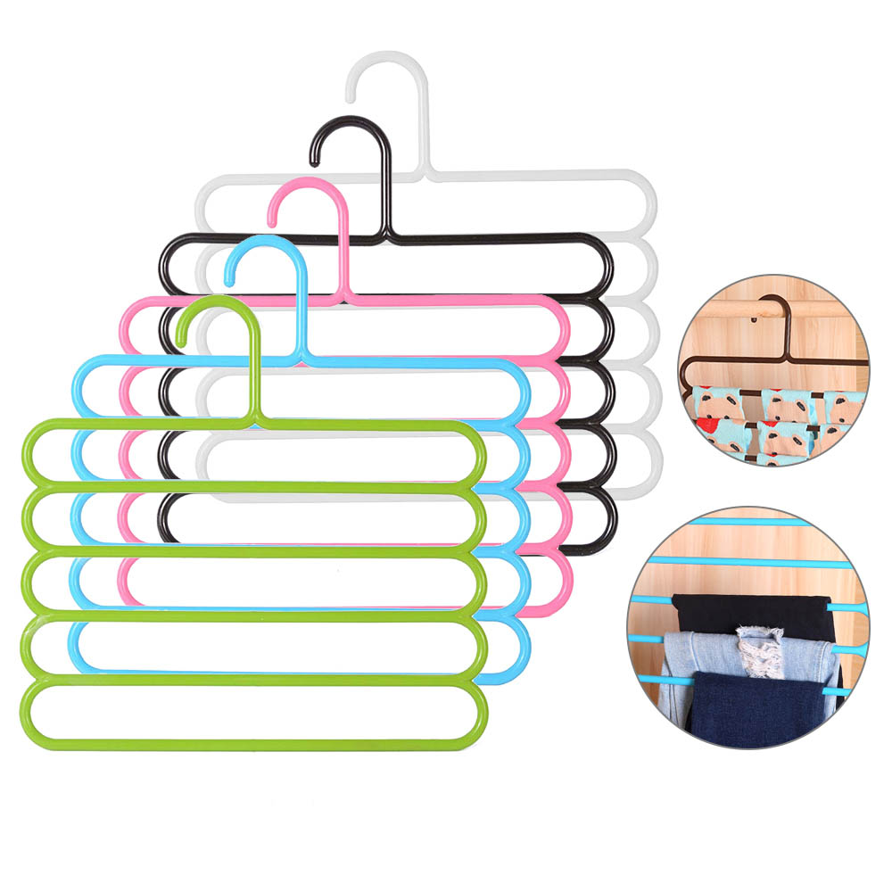 3 Stuks Kleding Rek Hangers Voor Broek Non Slip Droog Rek Multifunctionele Broek Hanger Tie Sjaals Riem Handdoek Multi