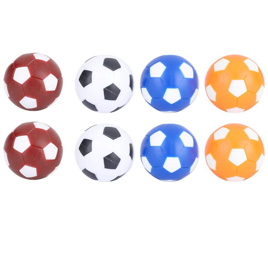 8Pcs Tafel Voetbal Voetbal Plastic Mini Kleurrijke Voetbal Ballen Tafelblad Spel Voetbal Accessoires Tafelblad Game Voetbal