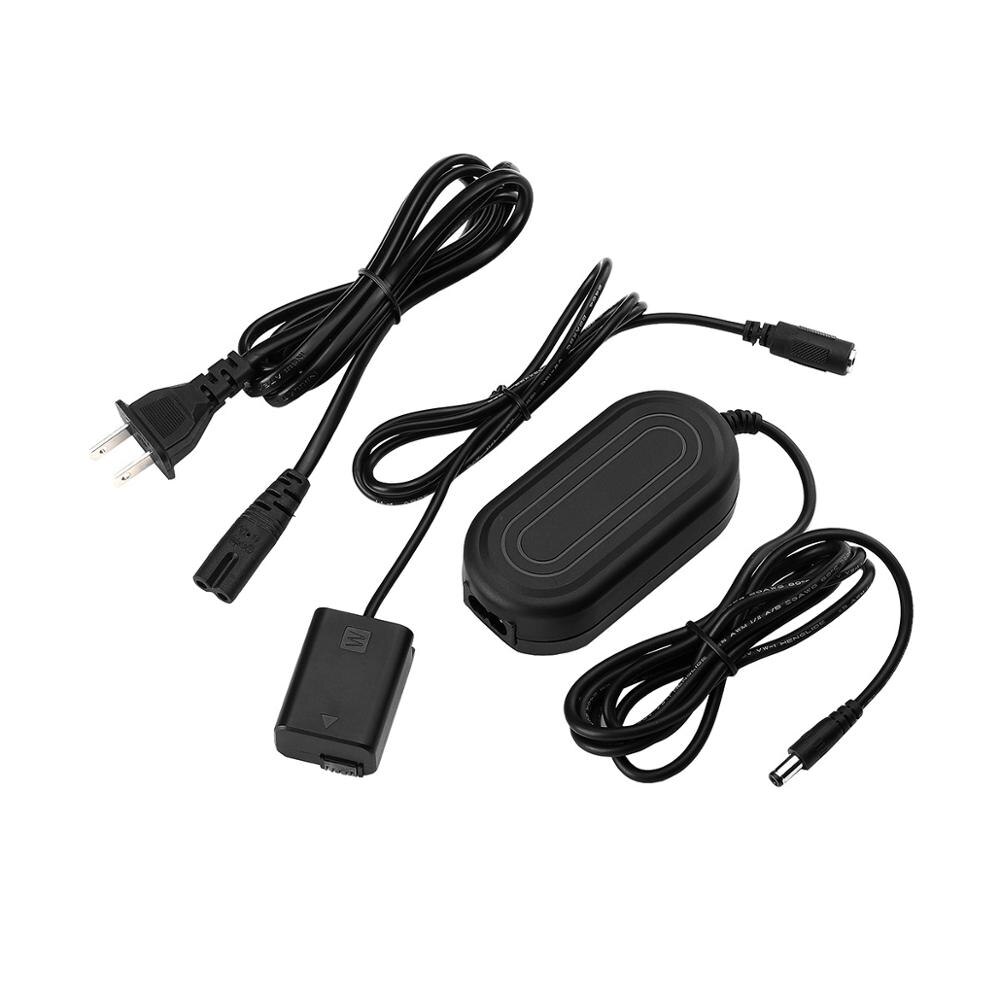 NP-FW50 Dummy Batterij Volledige Decoded Dc Coupler Externe Voeding Met AC-PW20 Charger Adapter Voor Sony A6000 A6300 A6500 A7