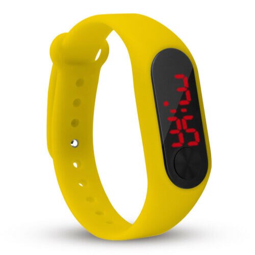 Horloge Kinderen Led-Digitale Horloges Kind Pols Klok Studenten Horloge Kids Voor Meisjes Jongens Sport Elektronische Horloge Voor: Yellow