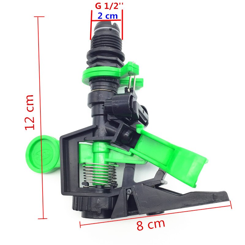 360 Degrees Rotating Sprinkler with Multi-function Connector Adjustable Garden Spray Nozzle Irrigation Hose Connector 1 Set