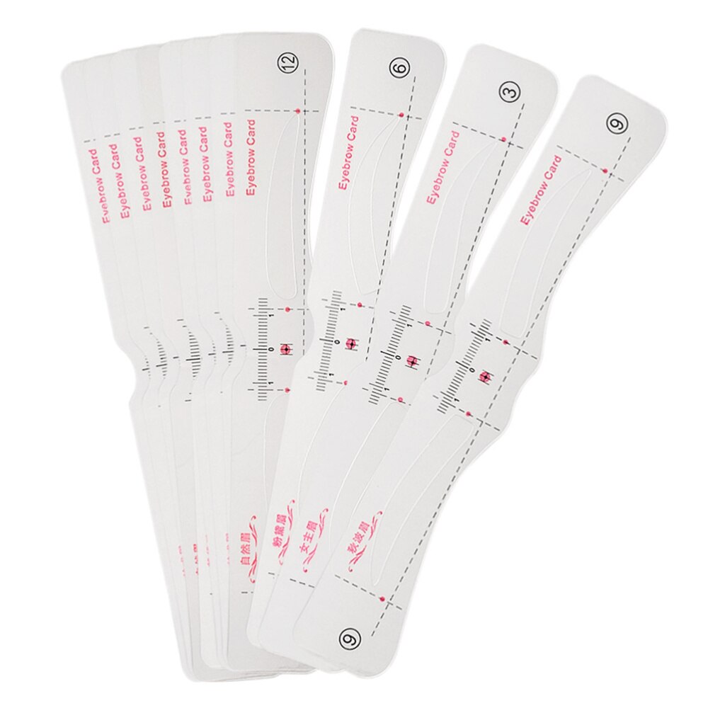 12pcs Reusable Stencil DIY Drawing Guide Styling Shaping Template Cards