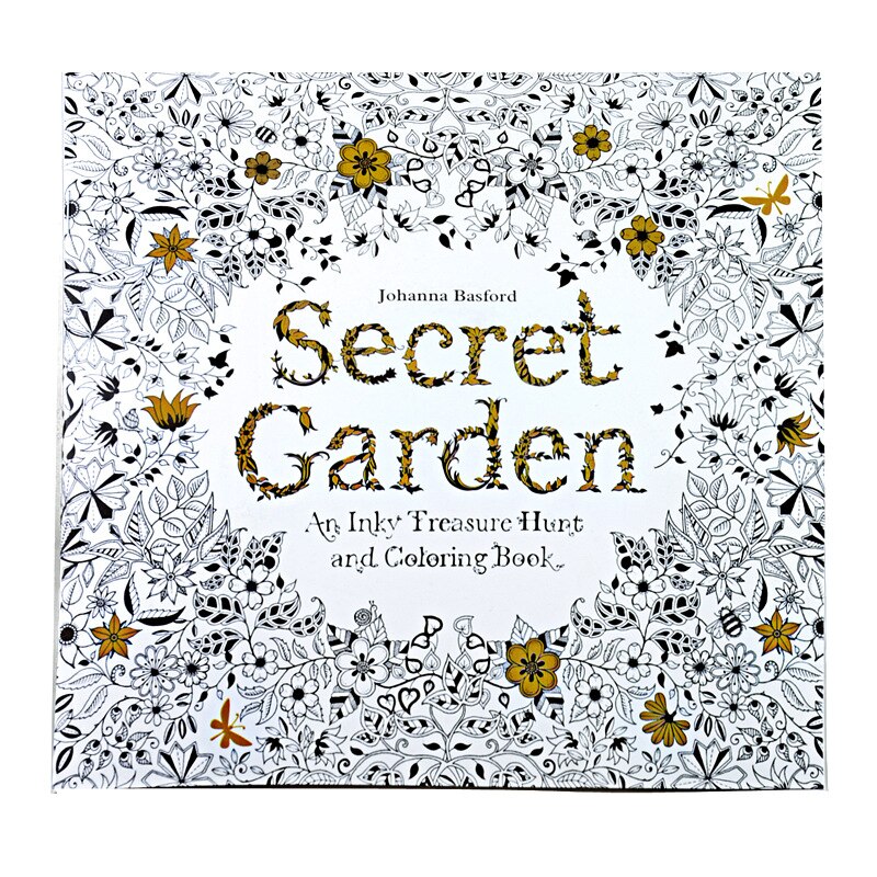 4 pcs/Lot Fantasy Dream Secret Garden Coloring Book For Adults Children Anti-Stress Drawing Art Books School Office Stationery