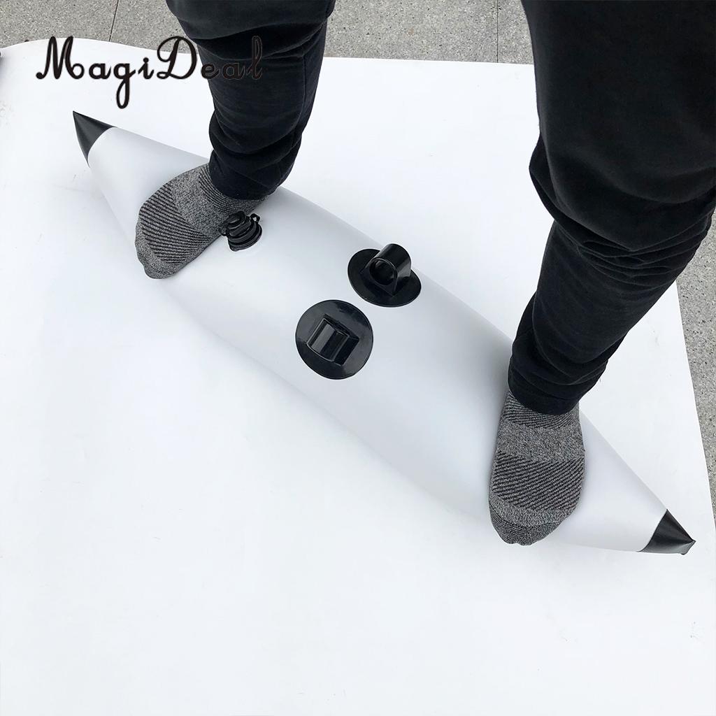 MagiDeal Universal Inflatable Outrigger Stabilizer Water Float Tool for Kayak Canoe Boat Fishing Paddling Diver Accessory White