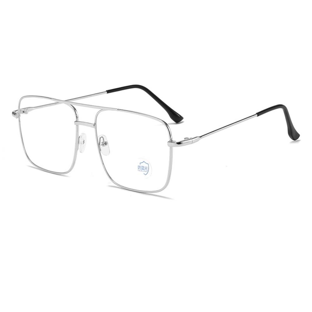 Herren Polarisierte Sonnenbrille aus Aluminium-Magnesium-Legierung, Punk-Sonnenbrille, Doppelbalken, Quadratische Sonnenbrille, UV400 Anglerbrille