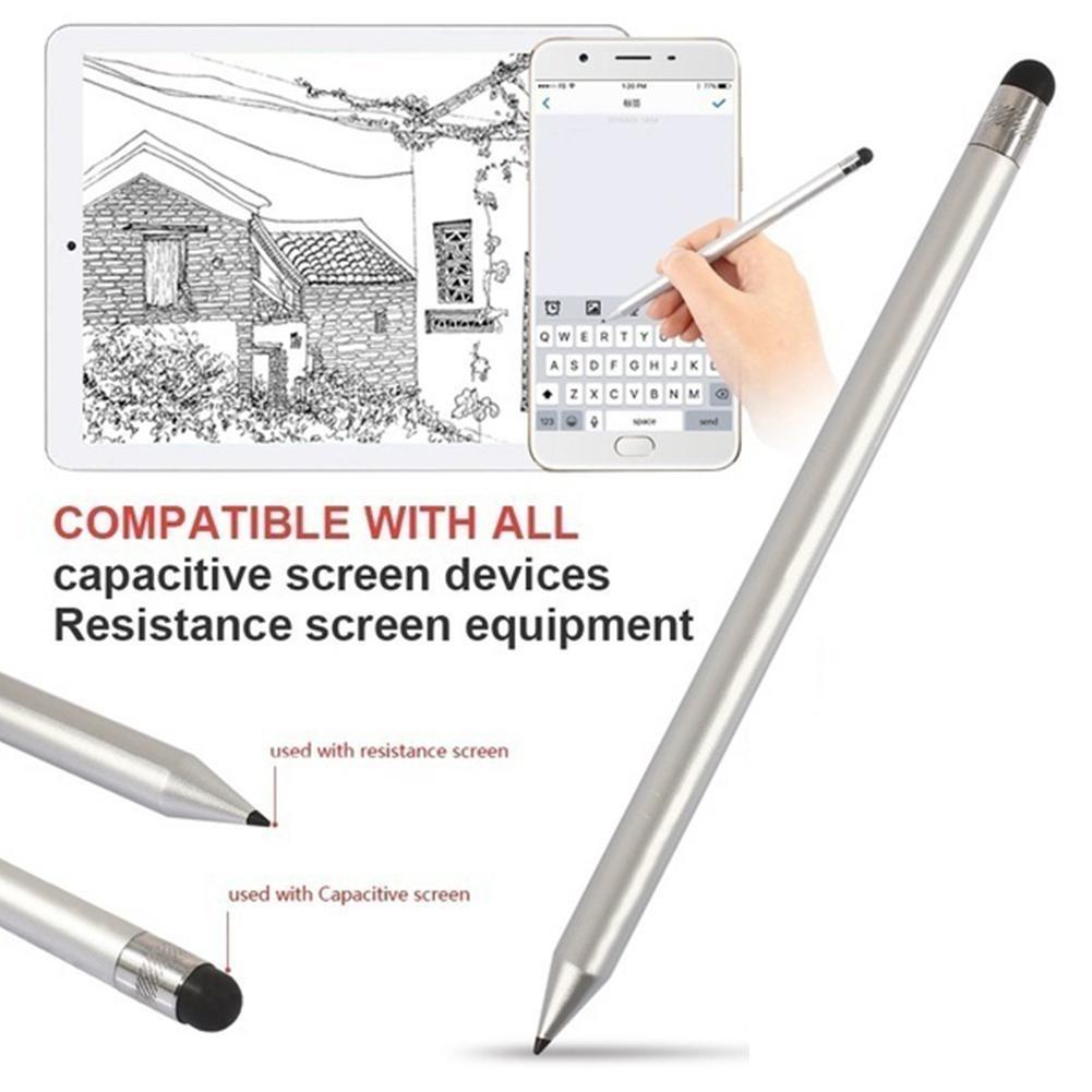 Simple Dual Purpose Stylus Pen Universal Capacitive Screen Pencil For IOS Android Tablet Mobile Phones Writing Drawing