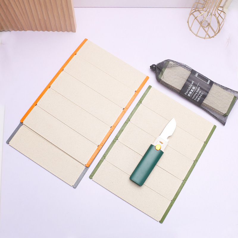 Cutting Board Outdoor Portable Foldable Cutting Board Travel Picnic Cut Vegetables and Fruits Double-sided Cutting Board