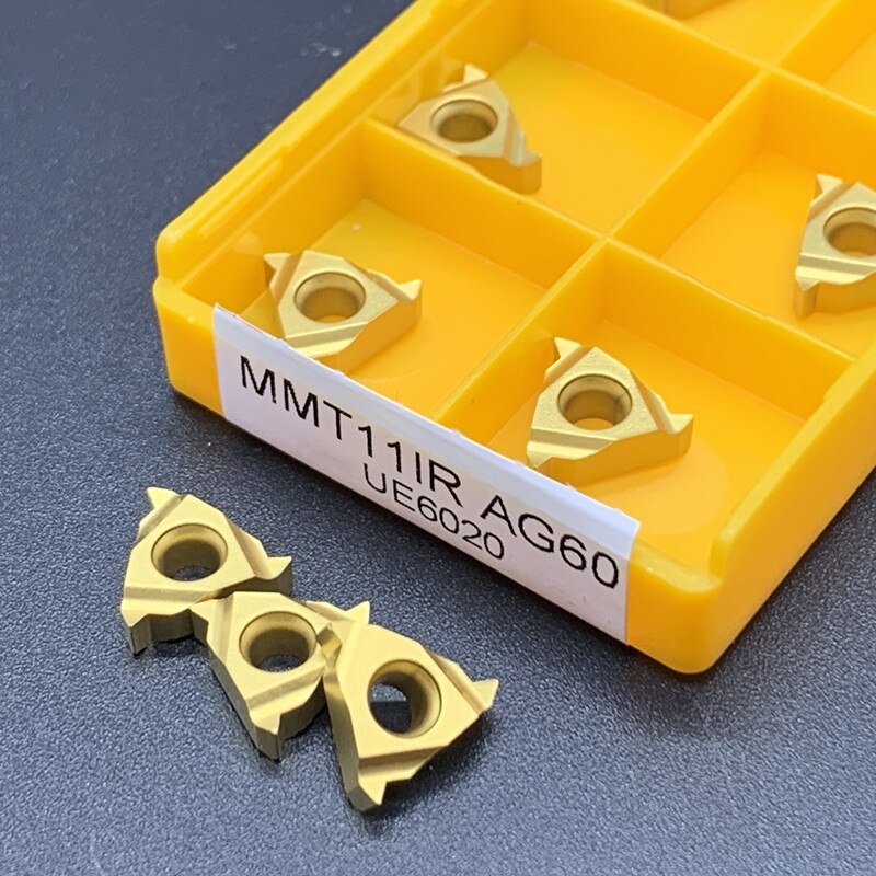 10PCS Carbide thread insert MMT11ER 11IR 16ER 16IR AG60 AG55 VP15TF UE6020 US735 thread cutting tool internal MMT22ER MMT22IR