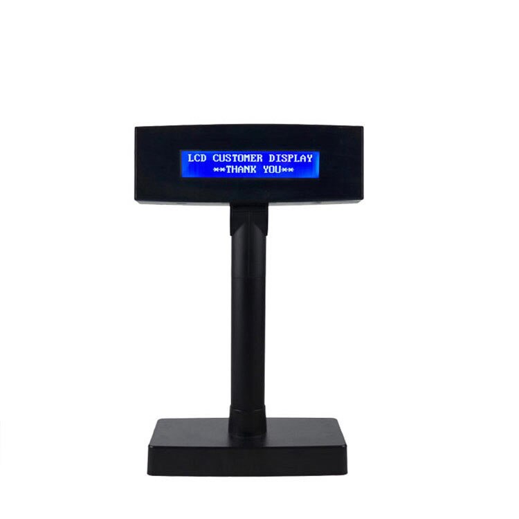 LCD210B Small Size LCD Customer Pole 2 Lines For Retail Shop POS System Customer Display 40 Characters