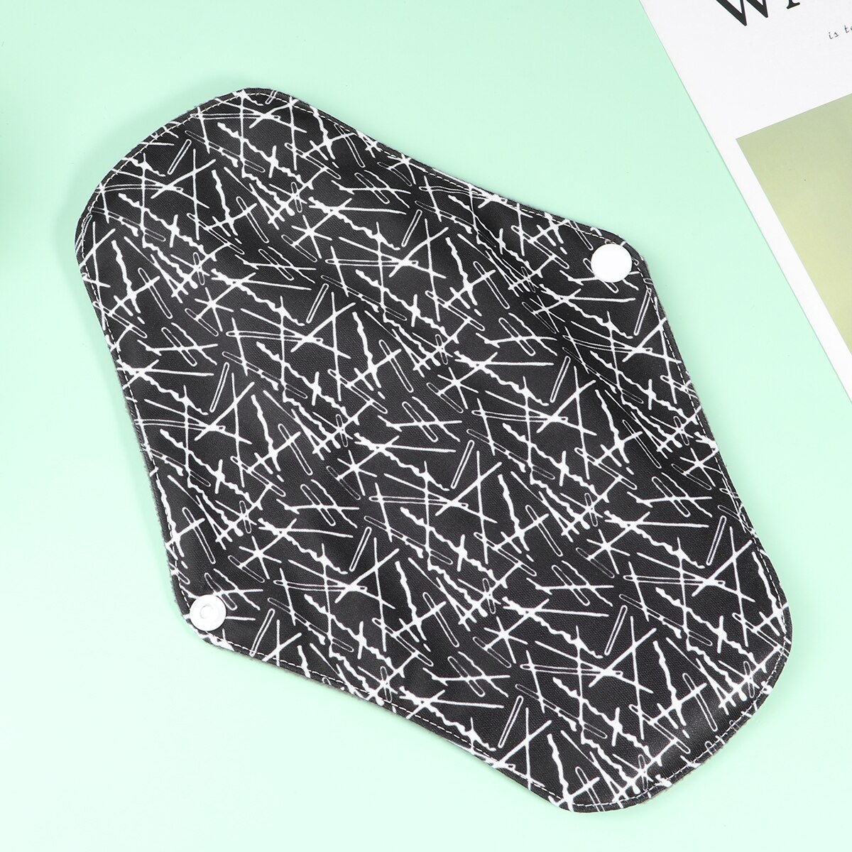 5PCS Washable Sanitary Pad Eco-friendly Sanitary Towel Bamboo Charcoal Pad Bamboo Charcoal Fiber Sanitary Napkin for Lady: Default Title