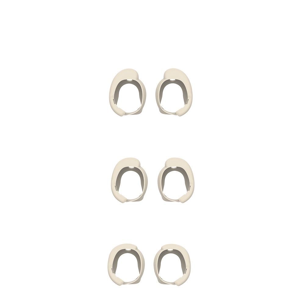 3 par silikon øreproppedeksel erstatning støvtette ørehetter øreproppdeksel til bose quietcomfort earbuds ii / ultra ørepropper: Himmelblå