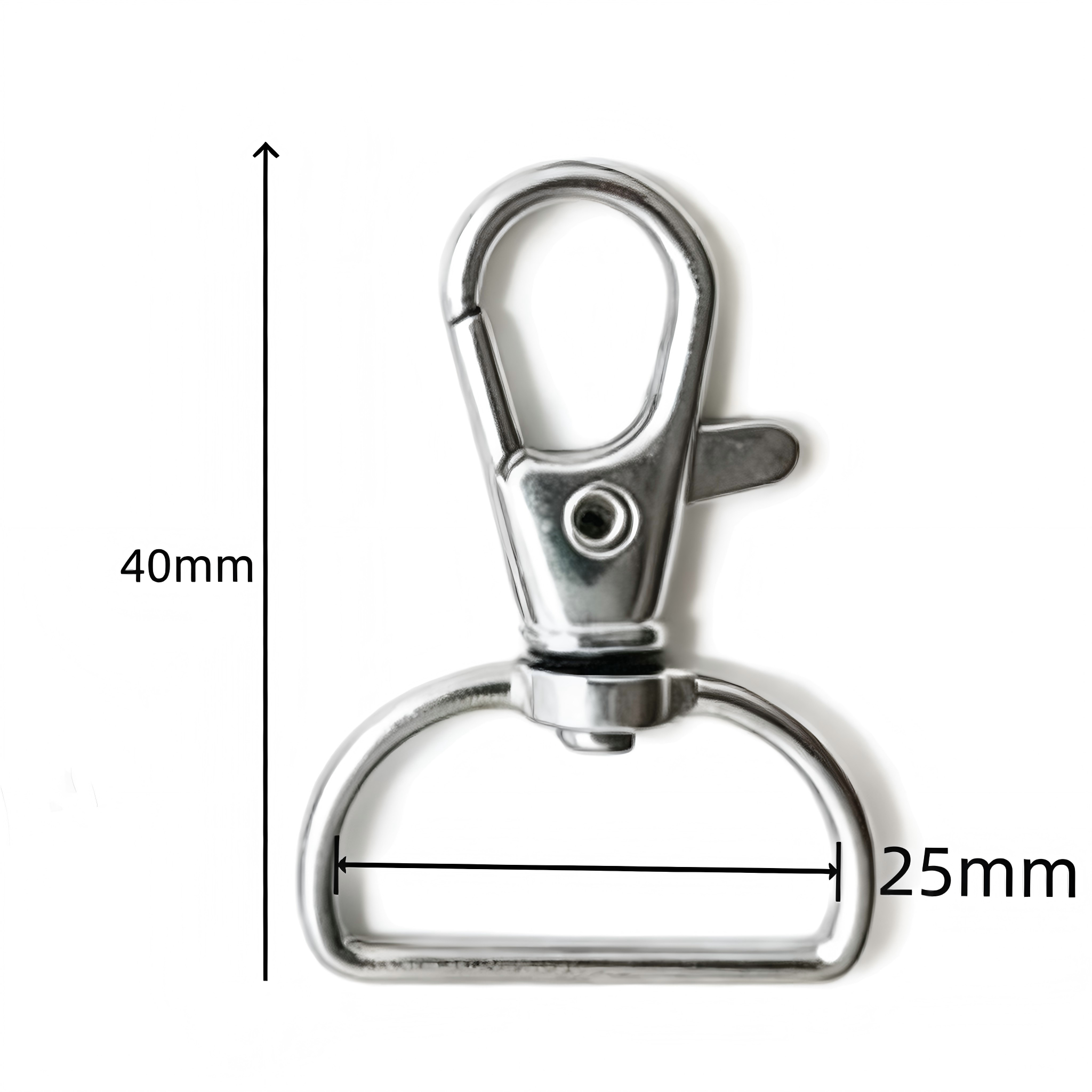5/20/50/100 STUKS Draaibare Sluitingen Lanyard Karabijnhaken Sleutelhanger Clip Haak Metalen Kreeftklauw Sluiting voor Sleutelhanger Hardware Accessoires: 3 # / zwart nikkel