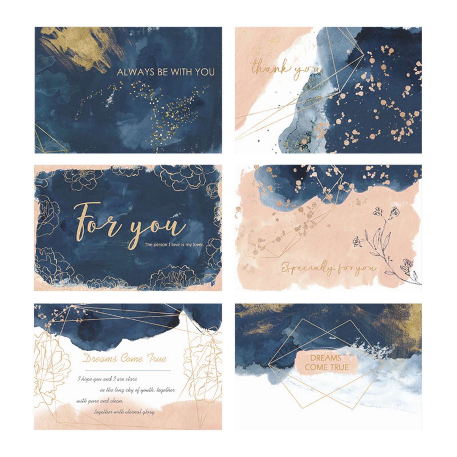 Enveloppes de cartes de vœux de saint-valentin, enveloppe solide, décoration de romantiques, de remerciement d'anniversaire, DIY bricolage, cartes de vœux de: B1set