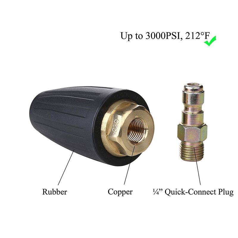 Worx  wa4037 tilbehør hydroshot turbo dyse værktøj dagligt hurtig tilslutning turbo spray dyse universal til kulde