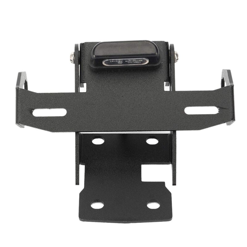 Soporte de matrícula de motocicleta guardabarros trasero con luz trasera para Kawasaki Z650 Ninja 650 negro