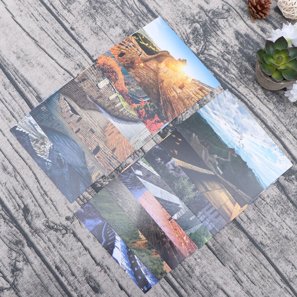 15Pcs Traditional Chinese Postcards The Great Wall Photography Series Postcard Cards Stationery