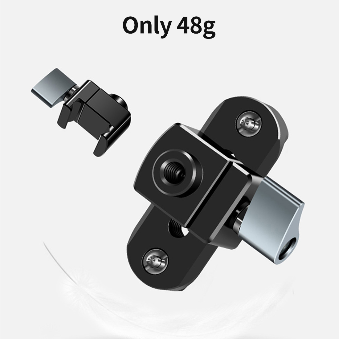 Standard NATO Rail Clamp with 54mm Quick Release Safety Rail 1/4 Mounting for DIY Magic Arm Camera Cage Rig Plate Monitor Holder