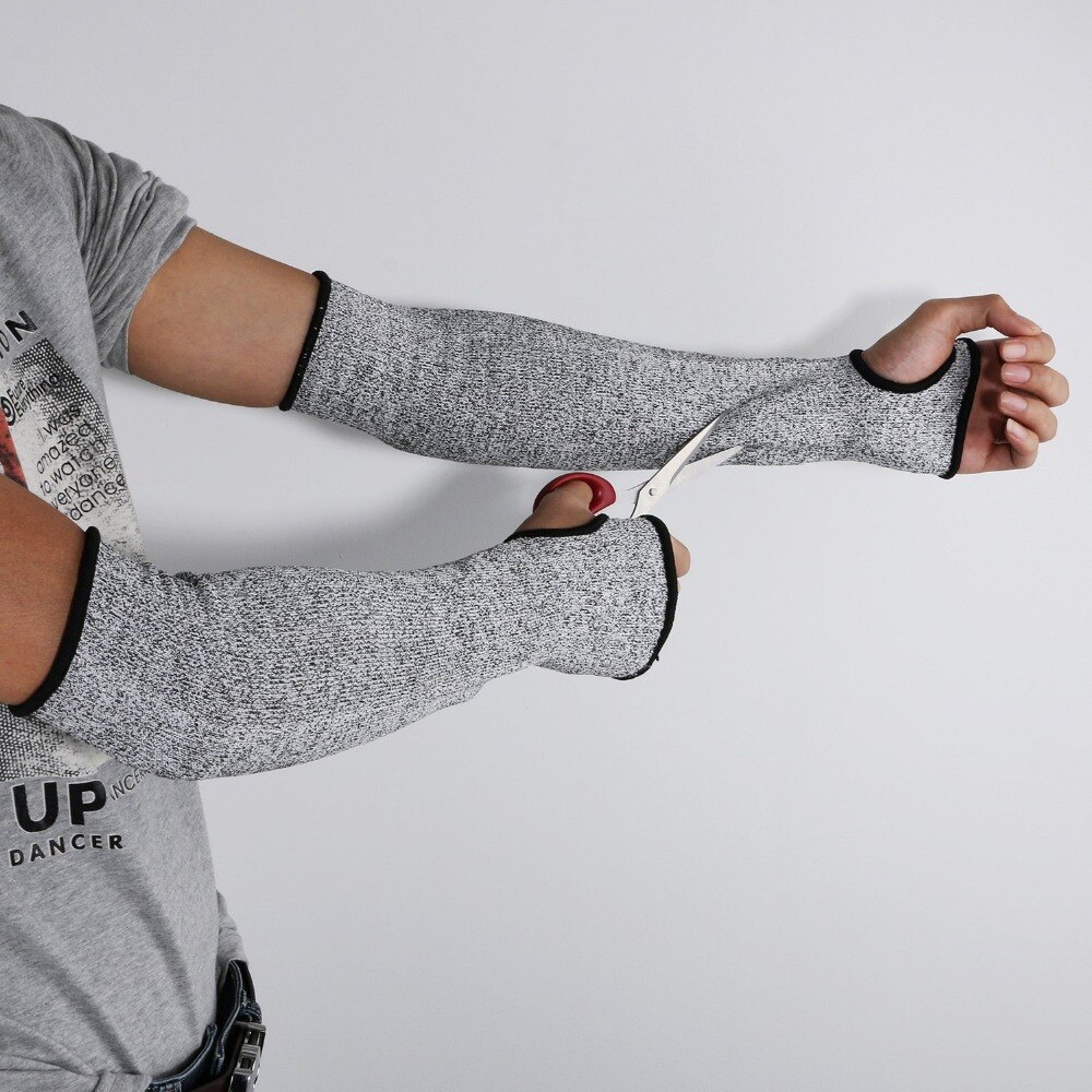 Luva de braço protetora, resistente ao calor, 5 níveis de proteção, 36cm, proteção de segurança do trabalho, 1 peça