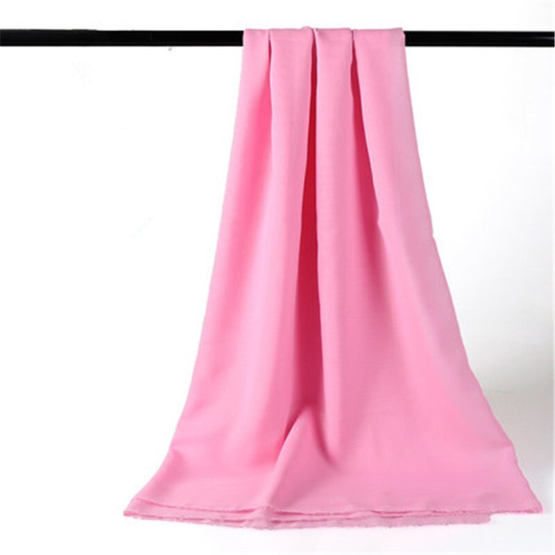 100*150cm sommer chiffon stof stof åndbart trykte stof diy kvinder kjole tøj tilbehør: Lyserød