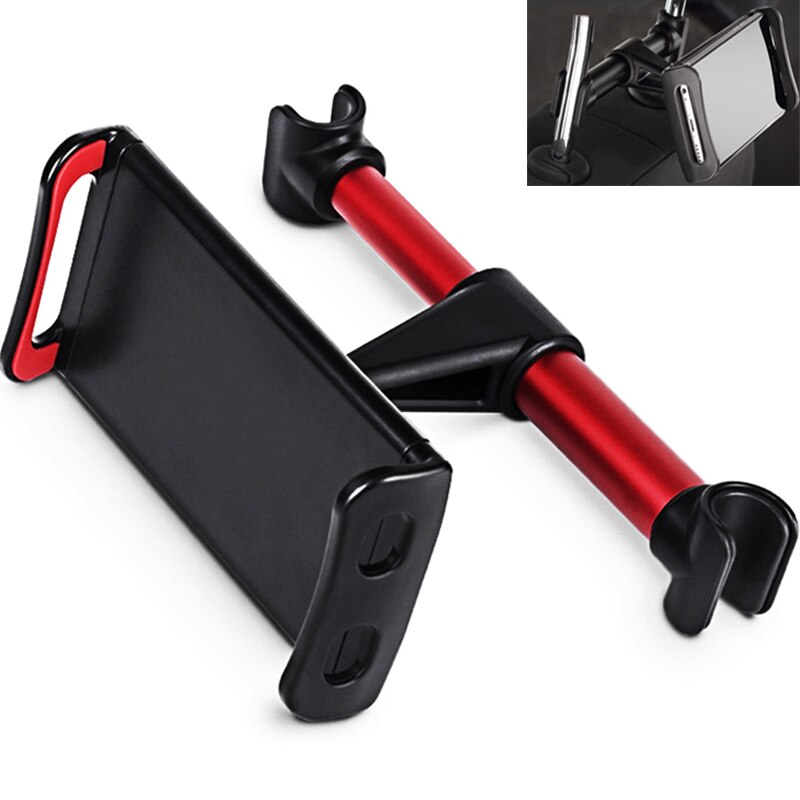 Telefoon Tablet Auto Houder - 4-11 inch - Hoofdsteun Bevestiging - 360° Draaibaar - ABS