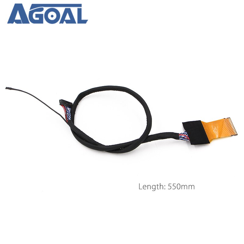 FFC LVDS Cable 2 ch 8-bit 51 pins 51pin dual 8 cable flexible flat cable For LED panel V400HJ6-PE1 550mm Universal LCD Controlle