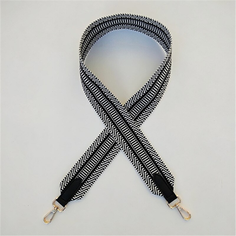 Colorido cinto de couro feminino saco acessórios arco-íris tecido ajustável alça para bolsa alça de ombro de náilon alças w211: H