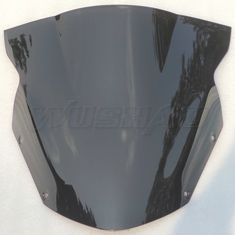 Pare-brise de moto en Iridium noir fumé pour Kawasaki Ninja R 650R ER6F EX650 C D, 650 ER-6F