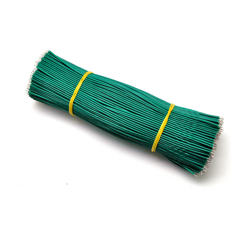 10CM 24AWG wire electronic wire connection tinned 200 pieces: Green