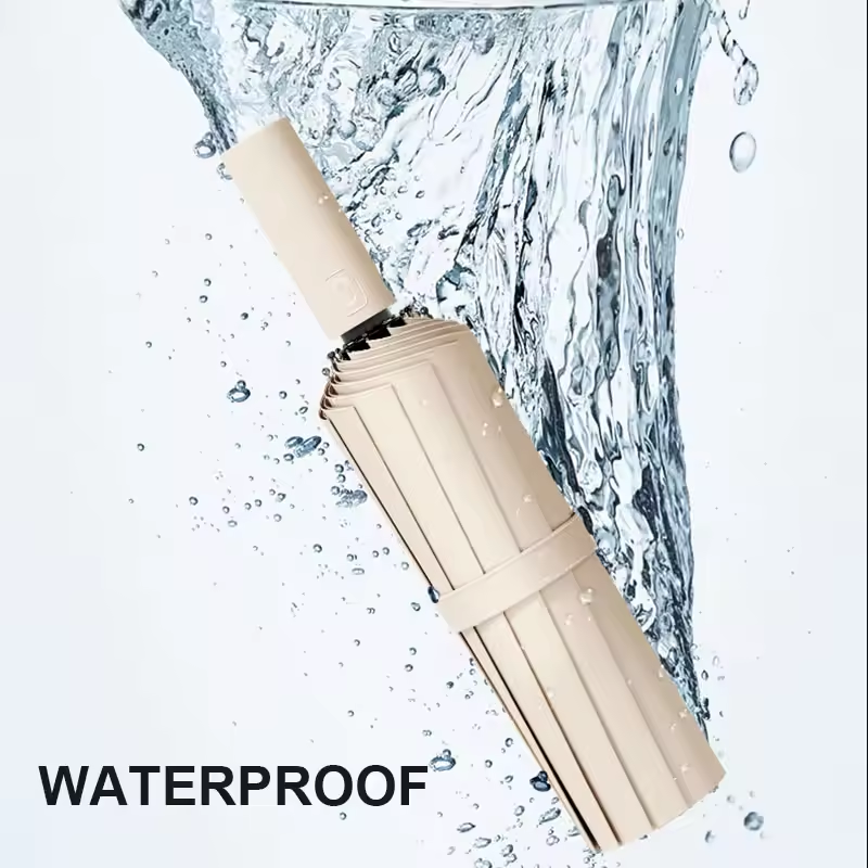 Xiaomi Mijia 24 Bone Solid Color Automatic Collapsible Umbrella Outdoor Large Format Sunshade UV Protection Automatic Umbrella