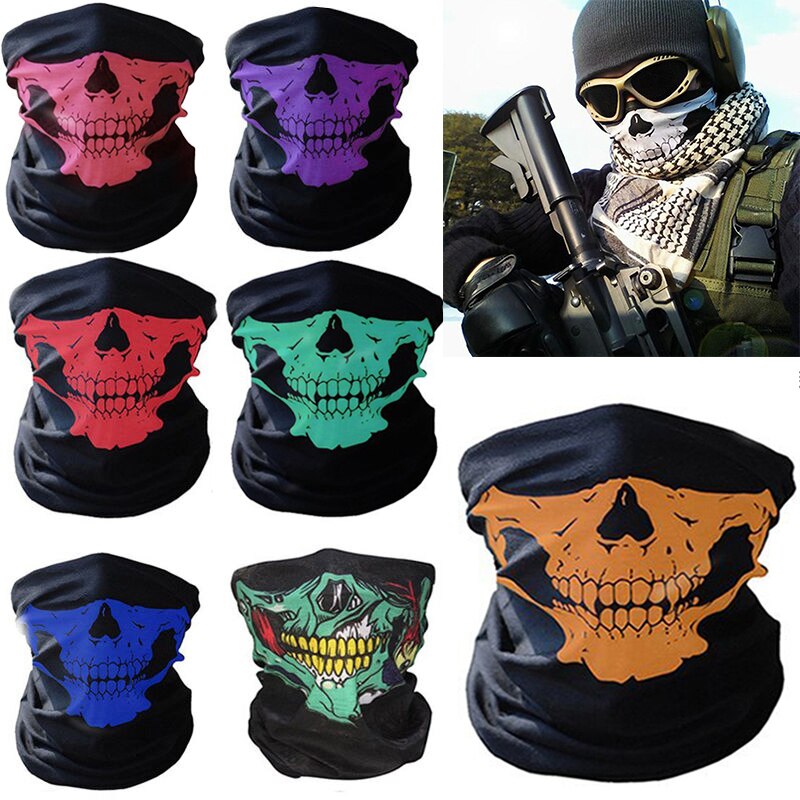Unisex kranietryk halv ansigtsmaske vinter varmere ski sport motorcykel biker hals tørklæde maske øre varme mænd / kvinders hip hop masker