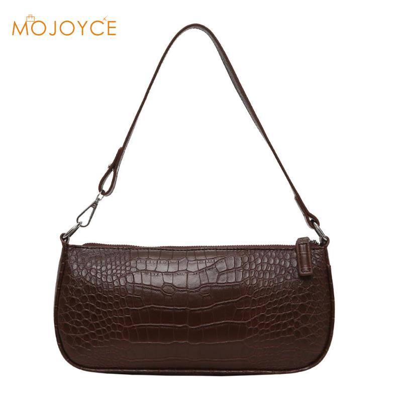 Retro Alligator Patroon Vrouwen Messenger Handtassen Casual Solid Schoudertassen Casual Solid Schoudertassen